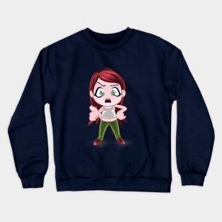 beautiful girls - cartoon character for young girls (choose your twin) Crewneck Sweatshirt